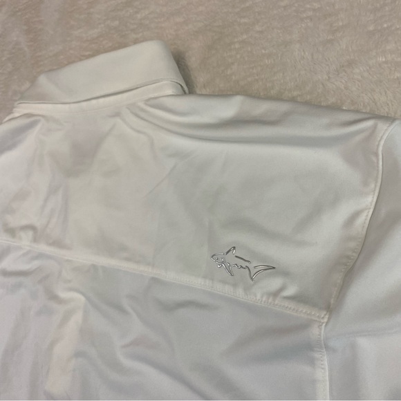 NWT Gleneagles Greg Norman Play Dry Golf Polo Shirt Mens XXL 2XL White Stripe - Picture 9 of 14